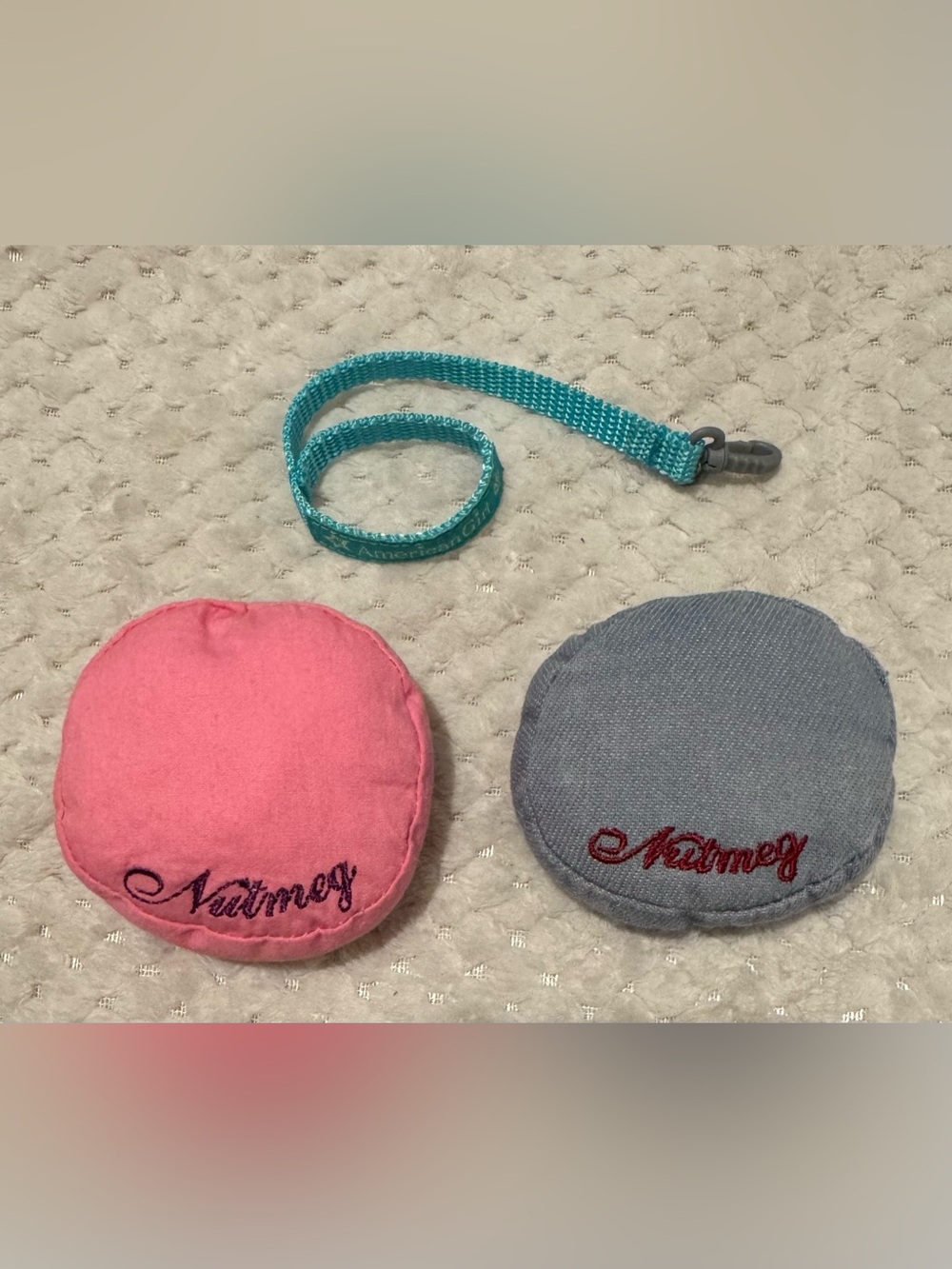 Authentic American Girl of Today Nutmeg Pet Cat Bed Toy Leash Accessory Lot